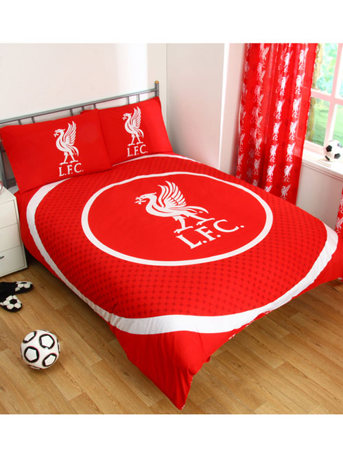 Liverpool FC Bullseye Double Reversible Duvet Cover and Pillowcase Set