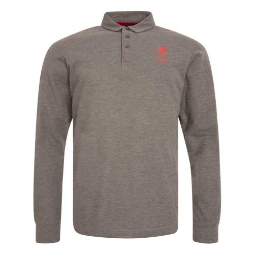 LFC 125 Mens Grey Long Sleeve Polo LFC 125 Mens Grey Long Sleeve Polo