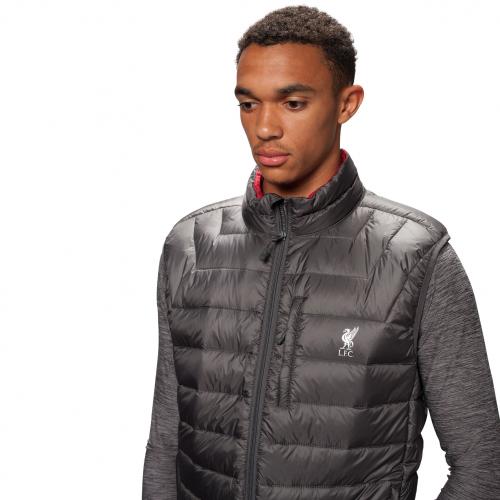 LFC Mens Charcoal Down Filled Gilet