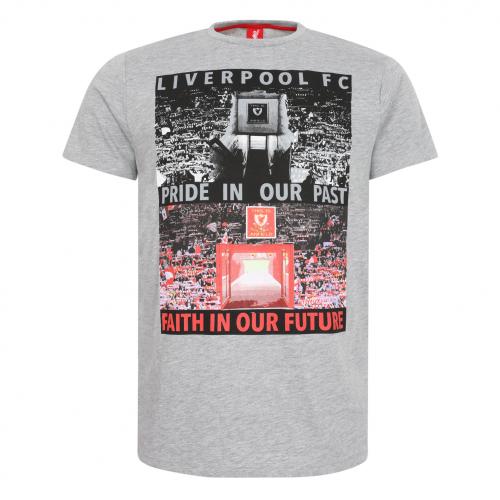 LFC Mens Grey Marl This is Anfield Tee LFC Mens Grey Marl This is Anfield Tee