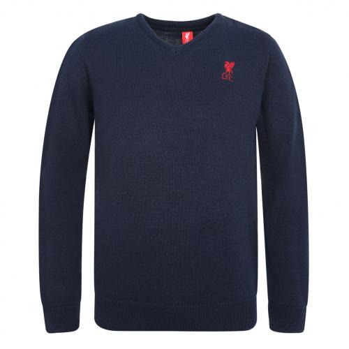 LFC Mens Navy Acrylic V Neck Knit Jumper LFC Mens Navy Acrylic V Neck Knit Jumper