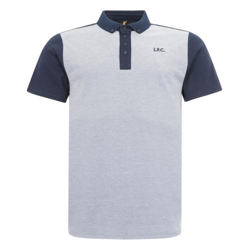 LFC Mens Navy Mix Marl Polo Shirt LFC Mens Navy Mix Marl Polo Shirt