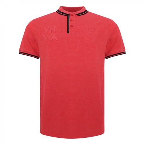 LFC Mens Red Marl Embossed Polo