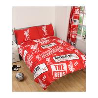 Liverpool FC Patch Double Duvet Cover and Pillowcase Set