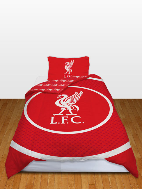 Liverpool FC Bullseye Single Reversible Duvet Cover and Pillowcase Set