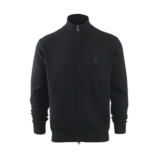 LFC Mens Black Cotton Zip Thru