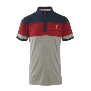 LFC Mens Navy Engineered Polo