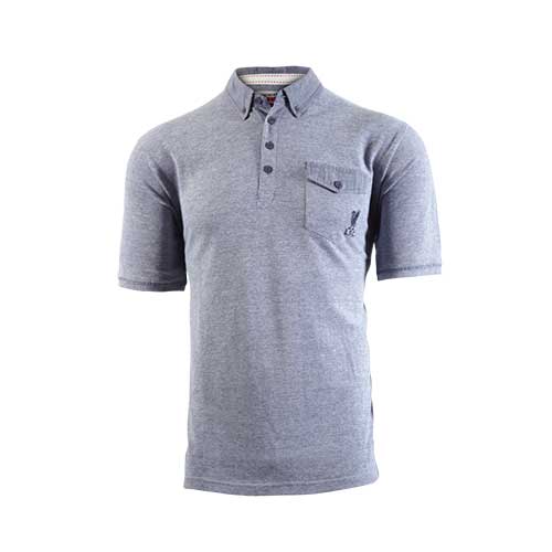 LFC Mens Blue Chambrey Detail Polo