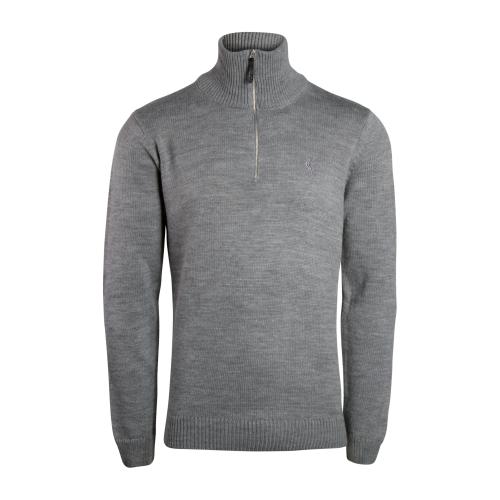 LFC Mens Grey Cup Half Zip Knit