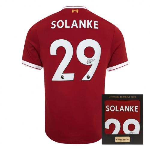 Dominic Solanke Signed Boxed LFC Shirt