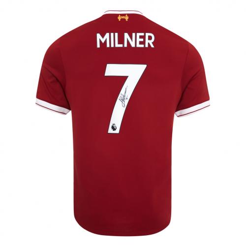 LFC 17/18 Milner Signed Single Shirt