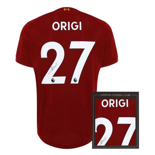 Divock Origi - LFC Signed Shirt from 19/20