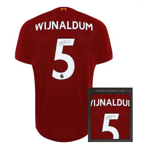 Gini Wijnaldum Signed LFC Shirt