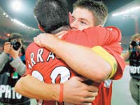 Steven Gerrard and Jamie Carragher Steven Gerrard and Jamie Carragher