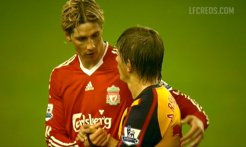Arshavin and Torres after Liverpool 4-4 Arsenal Arshavin and Torres after Liverpool 4-4 Arsenal
