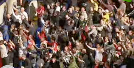 Liverpool fans celebrated Liverpool fans celebrated