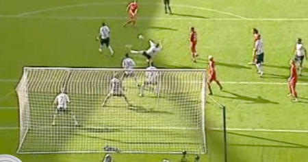 Gerrard scores the winner Gerrard scores the winner