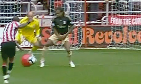 Sunderland Beach Ball Goal Was the Beach Ball offside? TV Replays suggest it was.