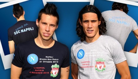 The Napoli players gearing up for their two games against LFC