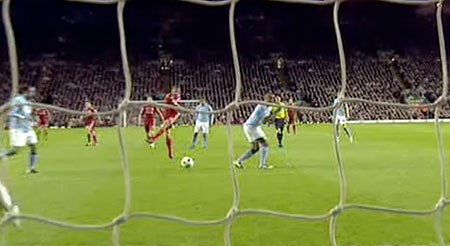 Carroll goal v Man City