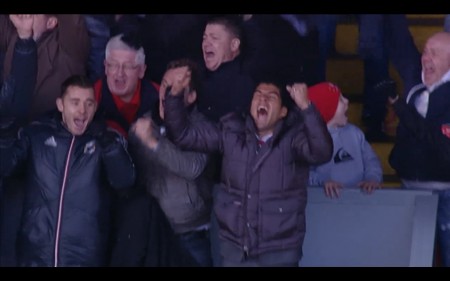 Luis Suarez celebrates
