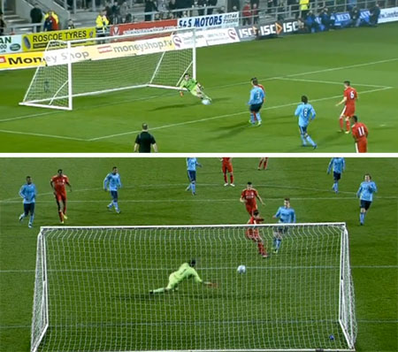 Suso saw his penalty and rebound saved