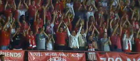 Liverpool fans travelled to FC Gomel in Belarus Liverpool fans travelled to FC Gomel in Belarus