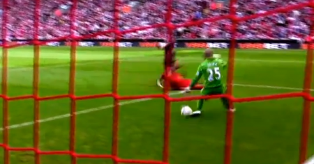 Pepe Reina was easily beaten by Podolski's opener Pepe Reina was easily beaten by Podolski's opener