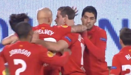 Henderson scores his first European goal against Udinese Henderson scores his first European goal against Udinese