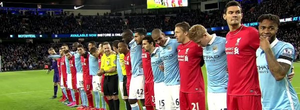 Man City 1-4 Liverpool - players pay tribute to French terrorism victims