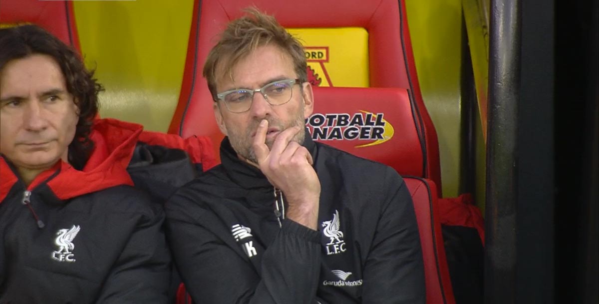 Jurgen Klopp frustrated at LFC's display
