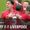 Man City 1-1 Liverpool, Premier League