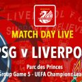 LIVE PSG v Liverpool