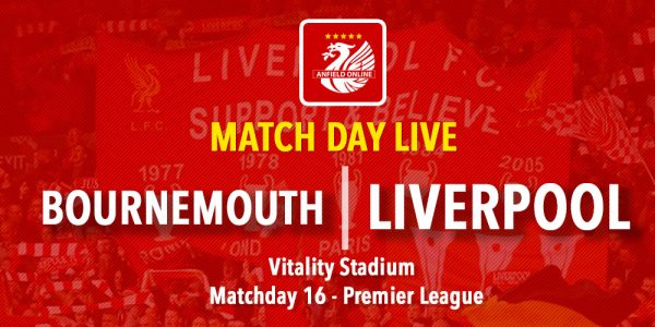 LIVE Bournemouth v Liverpool