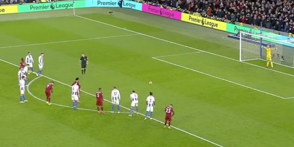 Salah penalty v Brighton