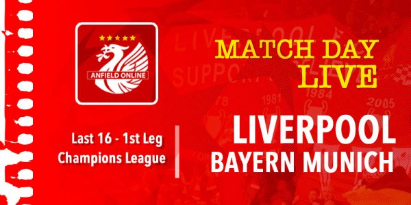 LIVE Liverpool vs Bayern Munich