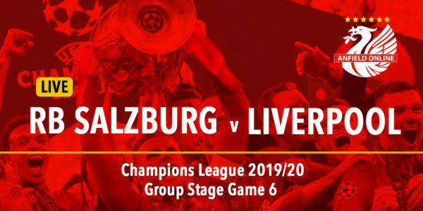LIVE: Salzburg v Liverpool