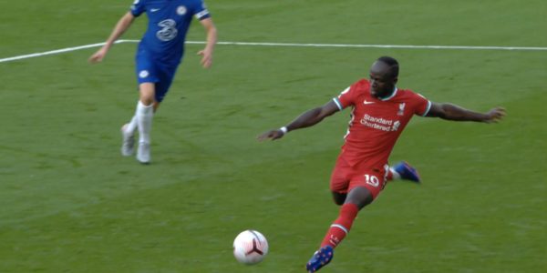 Sadio Mane scores v Chelsea