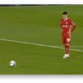 Harry Wilson prepares to take a penalty for Liverpool