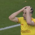 Diogo Jota wears Liverpool's new third kit at Brentford