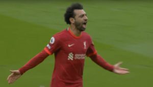 Salah scores against Wolves in the final game of the season