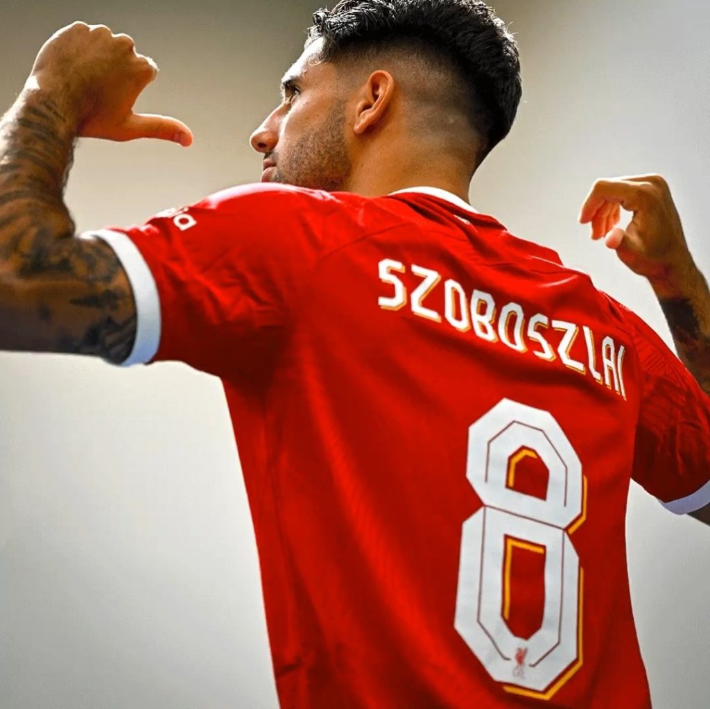 Dominik Szoboszlai - number 8 for Liverpool
