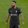 Mo Salah scores to make it 2-2 against Arsenal at the Emirates Stadium