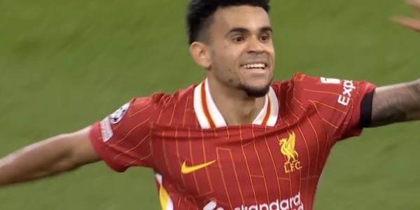 Luis Diaz scores a hat-trick for Liverpool against Bayer Leverkusen