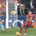 Mo Salah scores against Aston Villa at Anfield