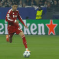 Hugo Ekitike races to score an equalising goal against Frankfurt for Liverpool