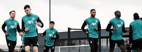 LFC players train ahead of their next fixture