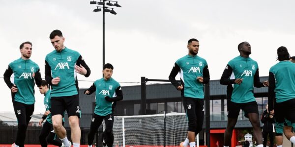 LFC players train ahead of their next fixture