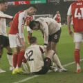 Martinelli pushed the injured Conor Bradley off the Emirates turf.